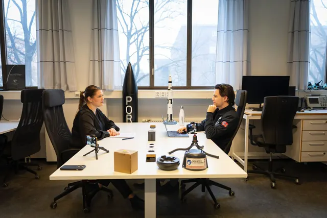 Opptak av en episode med næringsministeren.
