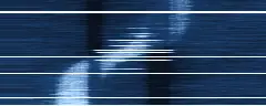 Waterfall of FramSat-1's signal, received by sp8ncg-rtl1