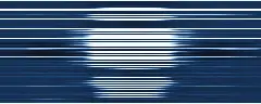 Waterfall of FramSat-1's signal, received by DUS-NORD-UHF